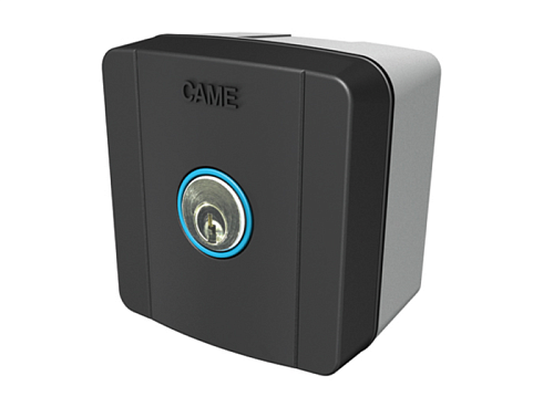 Купить ключ-выключатель накладной CAME SELC1FDG с синей подсветкой с доставкой и установкой в Апшеронске
